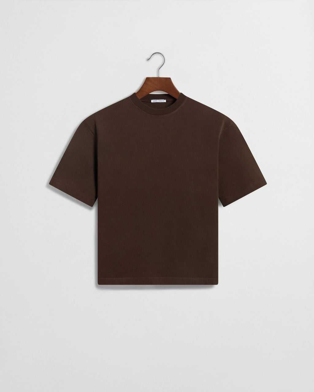 Daniel Simmons - Box Fit T-shirt (Cropped) - Brown