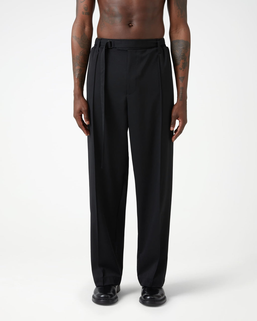 jent louis Side Line Tucked Pants ブラック M BOTTOMS – Jent Louis