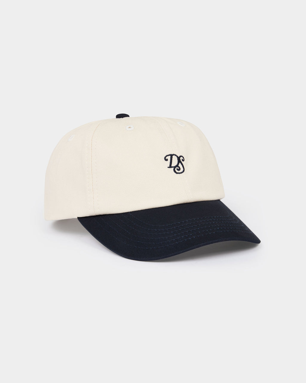 Lettermark Cap - Two Tone Cream & Navy – Daniel Simmons