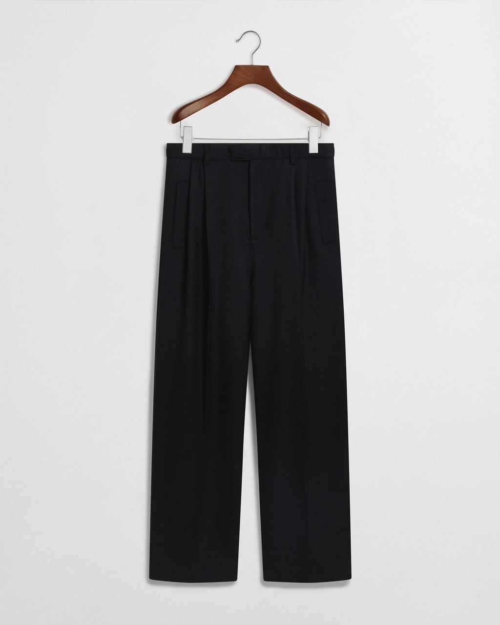 新品タグ付きPLEATS TROUSERS ブラック34 Daniel Simmons - Forest Pleated Trousers - Black