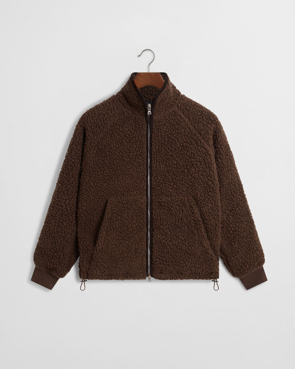 Daniel Simmons - Wool Zip Up Fleece - Brown