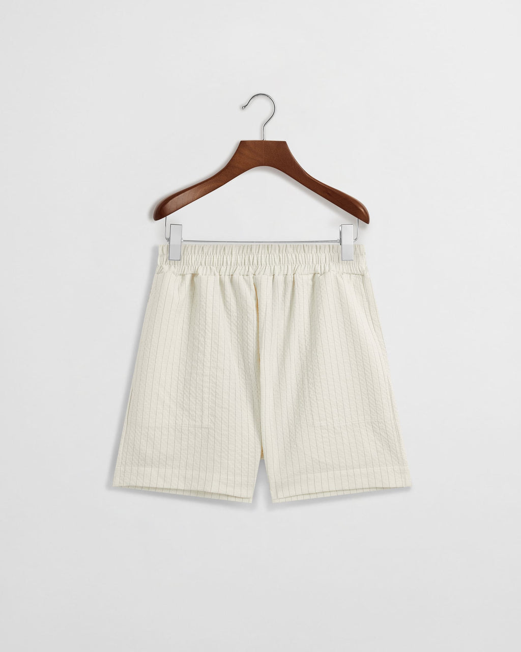 Daniel Simmons - Grado Sheersucker Shorts - Cream/Black Pinstripe
