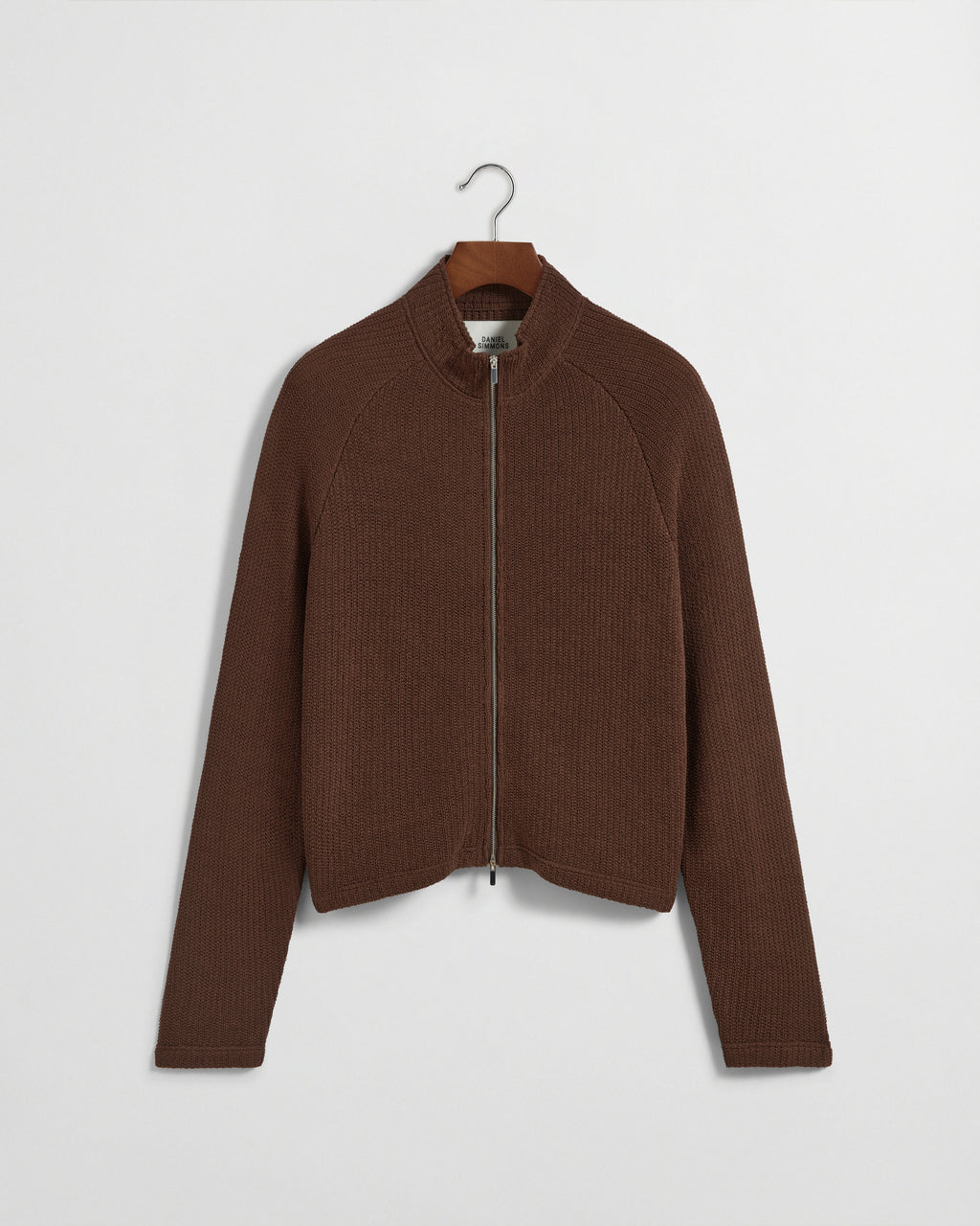 Daniel Simmons - Linen Knit Zipup - Brown