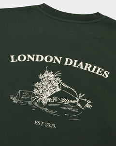 London Diaries Flowers T-shirt - Green
