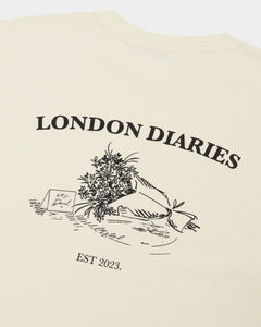 London Diaries Flowers T-shirt - Cream