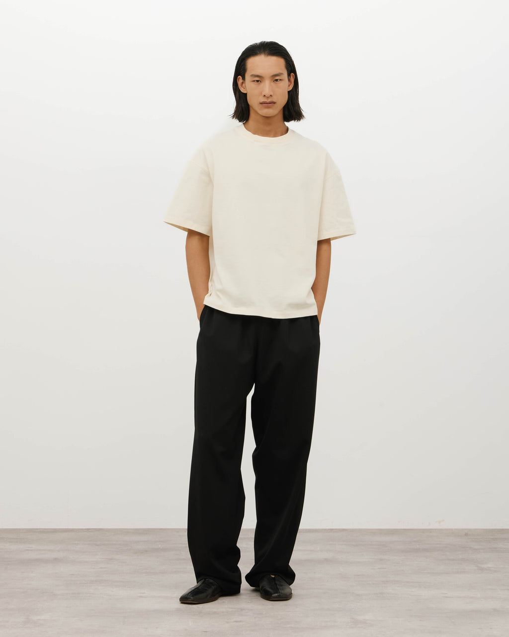 Daniel Simmons - Box Fit T-shirt (Cropped) - Vintage White