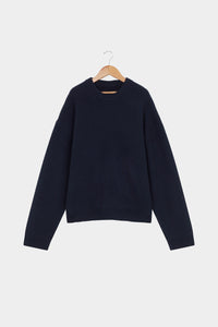 Merino Knit Sweater - Navy