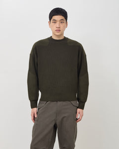 Military Knit Sweater - Green