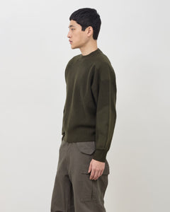 Military Knit Sweater - Green