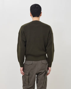 Military Knit Sweater - Green
