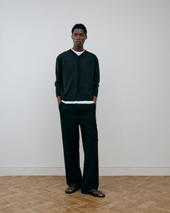 Daniel Simmons - Soft Handle Essential Pleated Trousers - Black