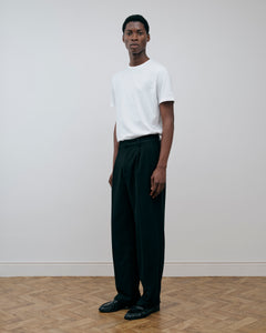Daniel Simmons - Soft Handle Essential Pleated Trousers - Black