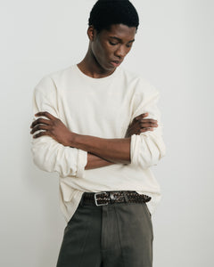 Daniel Simmons - Elba Cotton Knit Long Sleeve T-Shirt - Mocha