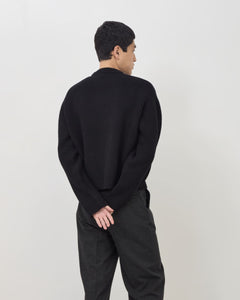 Merino Knit Sweater - Black