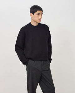 Merino Knit Sweater - Black