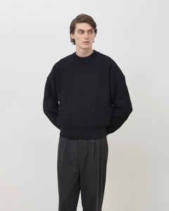 Military Knit Sweater - Black