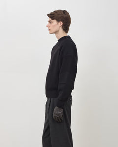 Military Knit Sweater - Black