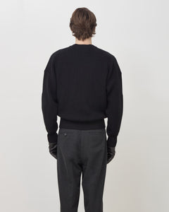 Military Knit Sweater - Black