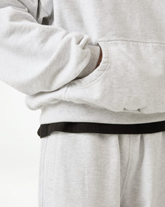 Box Fit Fleeceback Hoodie - Ash Grey