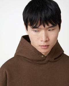 Box Fit Fleeceback Hoodie - Brown