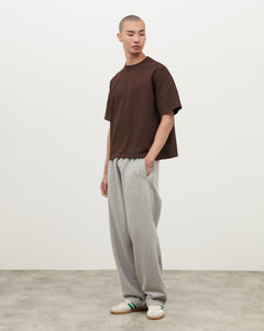 Box Fit T-shirt (Cropped) - Brown