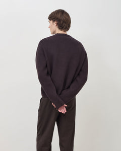 Merino Knit Sweater - Mahogany Brown