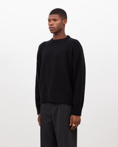 Cashmere Knit Sweater - Black