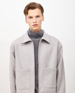 Cashmere Zip Jacket - Ash Grey