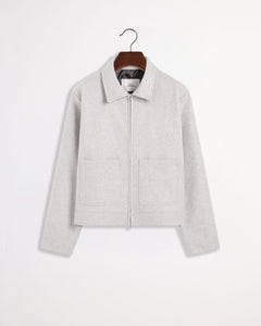 Cashmere Zip Jacket - Ash Grey