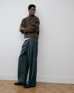 Merino Knit Sweater - Moss Green – Daniel Simmons