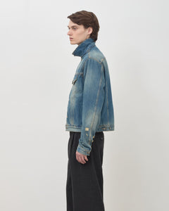 Salento Denim Jacket - Washed Indigo Blue