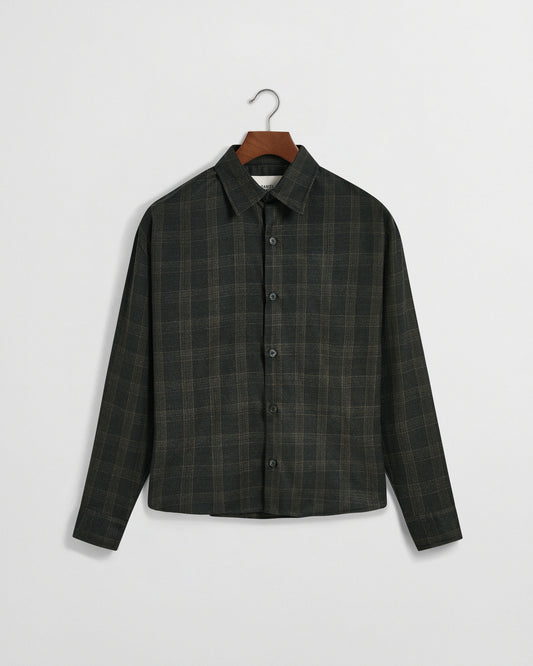 Check Drape Shirt