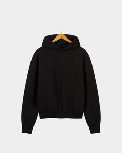 Essential Fleeceback Hoodie - Black