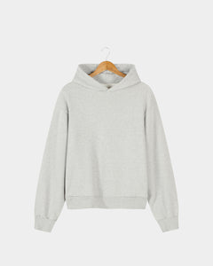 Essential Fleeceback Hoodie - Heather Grey