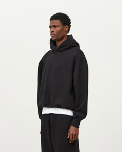 Essential Fleeceback Hoodie - Black