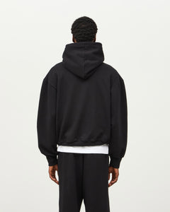 Essential Fleeceback Hoodie - Black