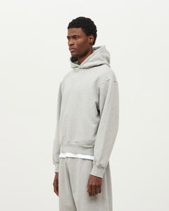 Essential Fleeceback Hoodie - Heather Grey