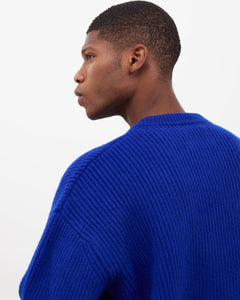 Merino Knit Sweater - Royal Blue