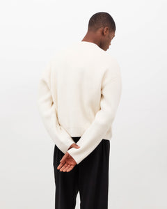 Merino Knit Sweater - Cream