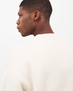 Merino Knit Sweater - Cream