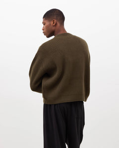 Merino Knit Sweater - Moss Green