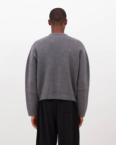 Merino Knit Sweater - Grey