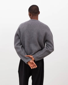 Merino Knit Sweater - Grey