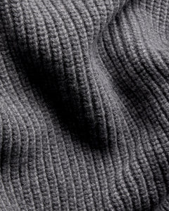 Merino Knit Q-Zip Sweater - Grey