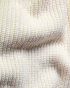 Merino Knit Q-Zip Sweater - Cream