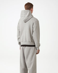 Essential Fleeceback Hoodie - Heather Grey