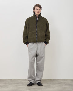 Wool Zip Up Fleece - Green