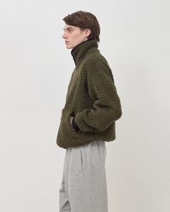 Wool Zip Up Fleece - Green
