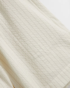 Grado Seersucker Shorts - Cream/Black Pinstripe