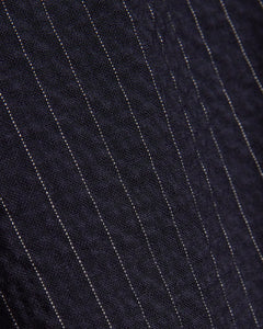 Grado Seersucker Shorts - Navy/Cream Pinstripe